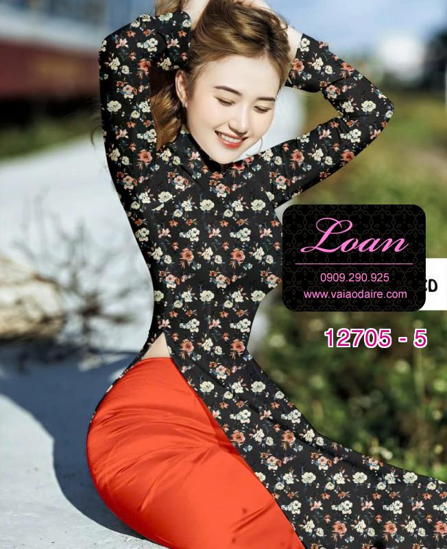 Vải áo dài hoa nhí