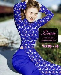 Vải áo dài hoa nhí