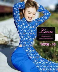 Vải áo dài hoa nhí