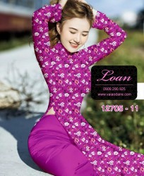 Vải áo dài hoa nhí