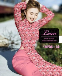 Vải áo dài hoa nhí