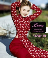 Vải áo dài hoa nhí