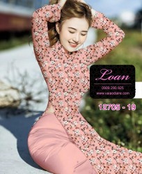 Vải áo dài hoa nhí