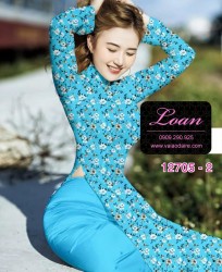 Vải áo dài hoa nhí