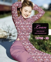 Vải áo dài hoa nhí