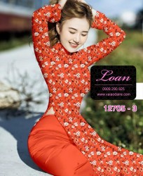 Vải áo dài hoa nhí