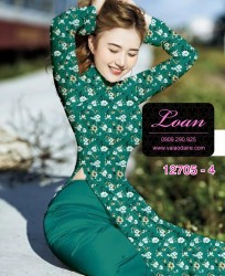 Vải áo dài hoa nhí