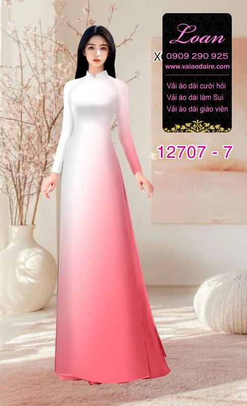 Vải áo dài loang màu (Ombre)