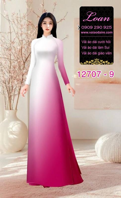 Vải áo dài loang màu (Ombre)