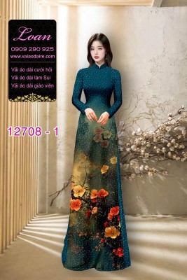 Vải áo dài lụa Nano in 3D-DT 12708