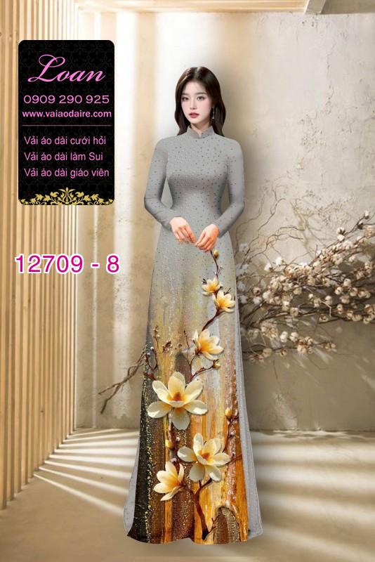 Vải áo dài lụa Nano in 3D