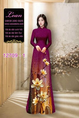 Vải áo dài lụa Nano in 3D-DT 12709