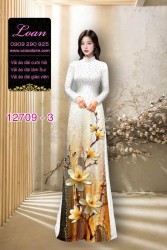 Vải áo dài lụa Nano in 3D