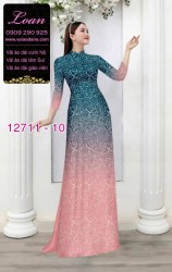 Vải áo dài hoa văn in 3D