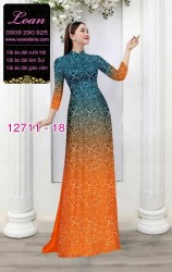 Vải áo dài hoa văn in 3D