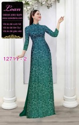 Vải áo dài hoa văn in 3D