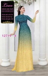 Vải áo dài hoa văn in 3D