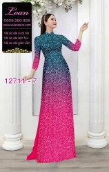 Vải áo dài hoa văn in 3D