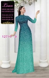 Vải áo dài hoa văn in 3D