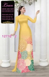 Vải áo dài hoa văn in 3D