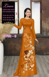 Vải áo dài hoa in 3D