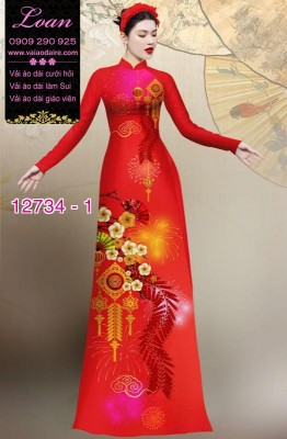 Vải áo dài tết đẹp-DT 12734