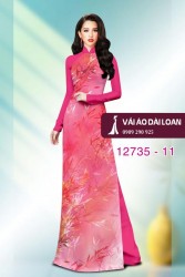 Vải áo dài họa tiết lá tre