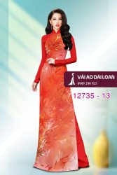 Vải áo dài họa tiết lá tre