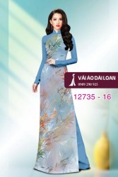 Vải áo dài họa tiết lá tre