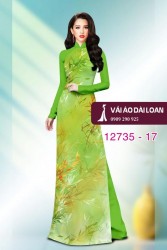 Vải áo dài họa tiết lá tre