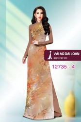 Vải áo dài họa tiết lá tre