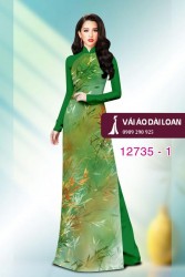 Vải áo dài họa tiết lá tre