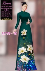 Vải áo dài hoa in 3D