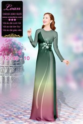 Vải áo dài hoa in 3D