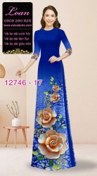 Vải áo dài in hoa 3D