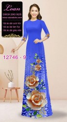 Vải áo dài in hoa 3D