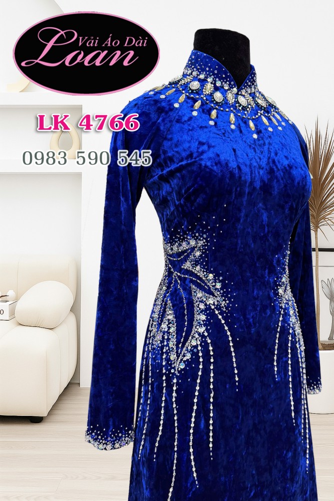 Áo dài kết pha lê cao cấp