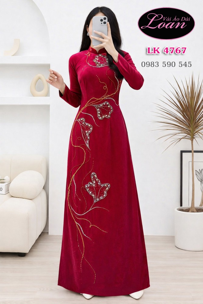 Áo dài kết pha lê cao cấp