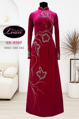 Áo dài kết pha lê cao cấp-ADTK 12751