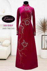 Áo dài kết pha lê cao cấp