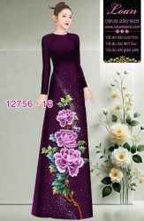 Vải áo dài hoa in 3D