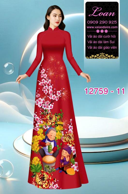 Vải áo dài tết sum vầy