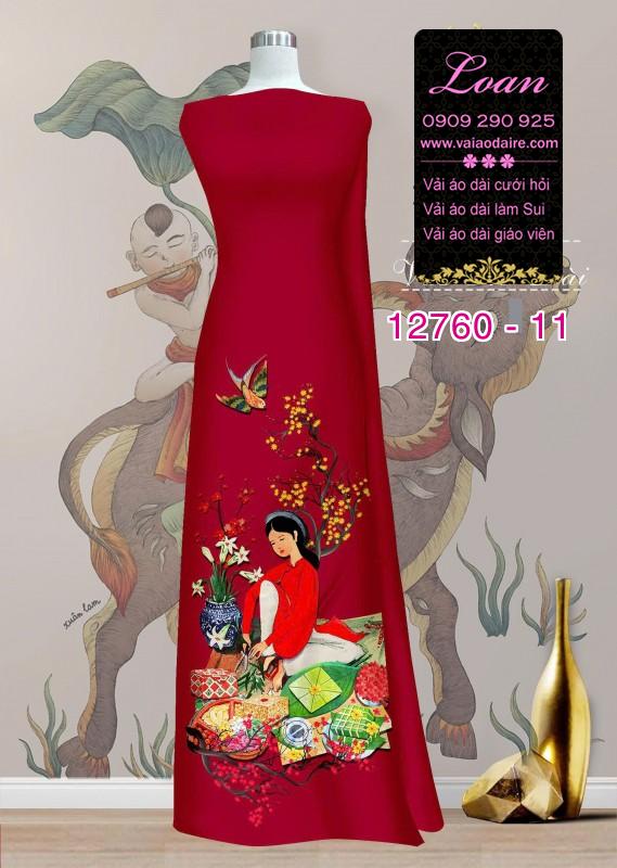 Vải áo dài tết sum vầy