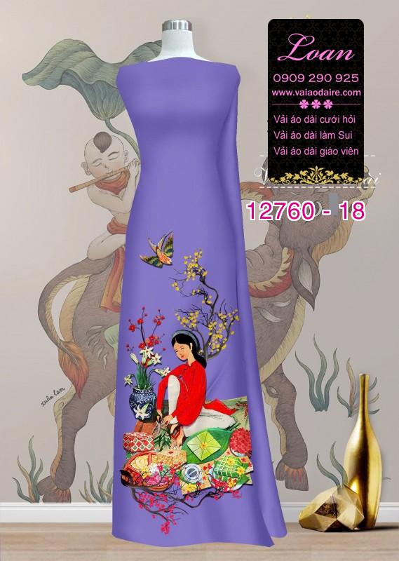Vải áo dài tết sum vầy