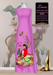 Vải áo dài tết sum vầy