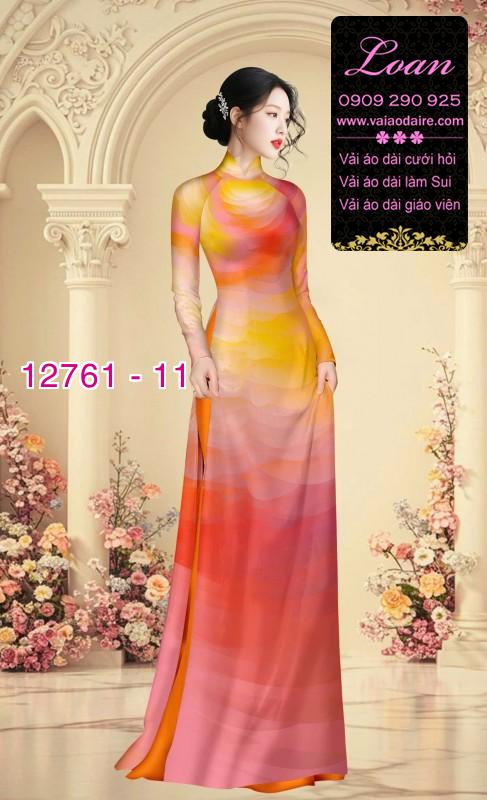 Vải áo dài loang màu độc đáo