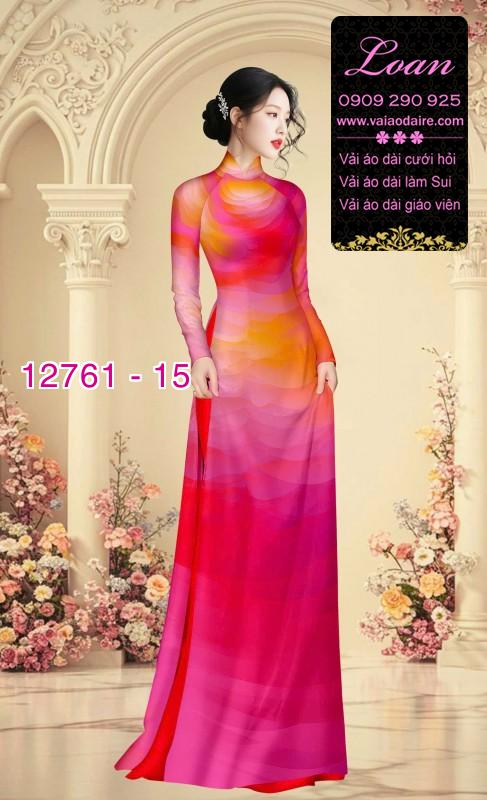 Vải áo dài loang màu độc đáo