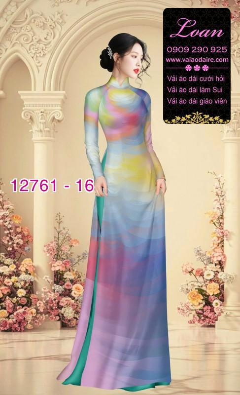 Vải áo dài loang màu độc đáo