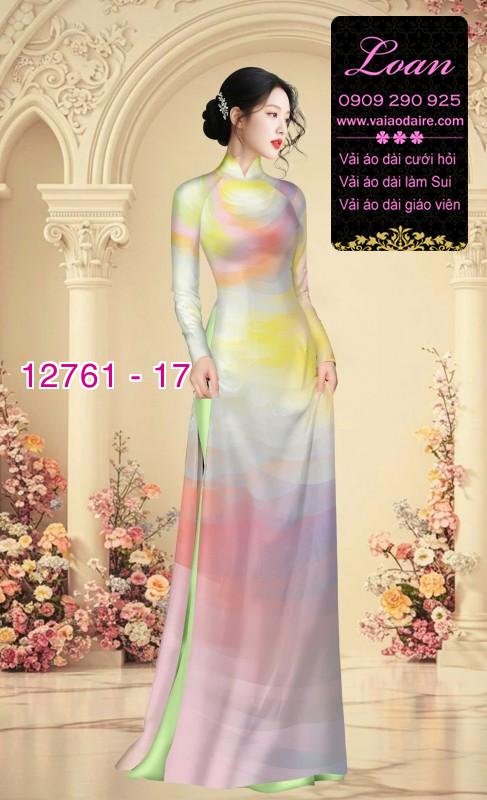 Vải áo dài loang màu độc đáo