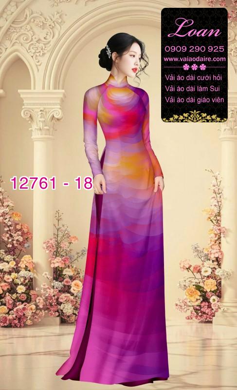 Vải áo dài loang màu độc đáo